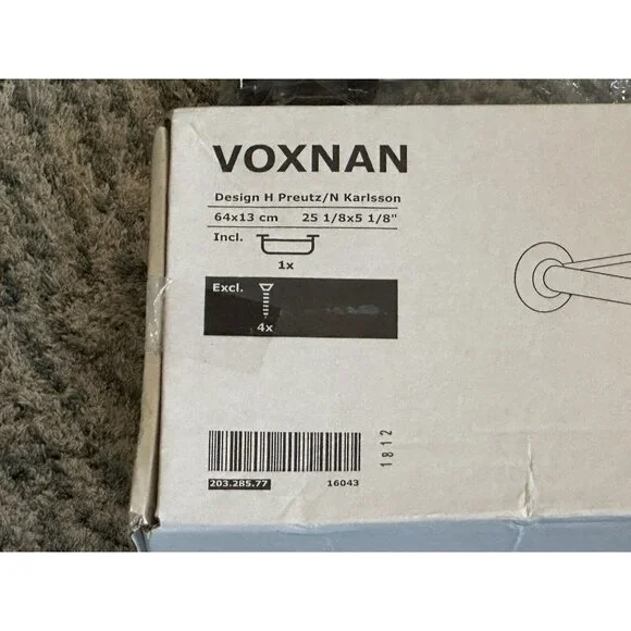 Rare IKEA Voxnan Bathroom Shelf 64x13 No Screws Storage